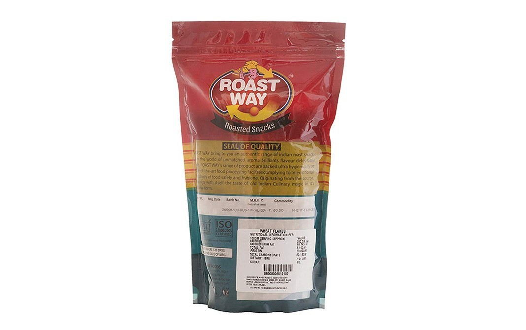 Roast Way Roasted Wheat Flakes    Pack  200 grams